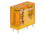 Relay: electromagnetic; SPDT; Ucoil: 230VAC; Icontacts max: 20A FINDER