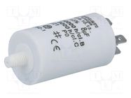 Capacitor: polypropylene; motors, run; 8uF; 425VAC; Ø32x55mm; ±5% DUCATI ENERGIA