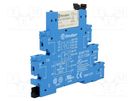 Relay: interface; SPDT; Ucoil: 12VDC; 6A; 6A/250VAC; 6A/30VDC; IP20 FINDER