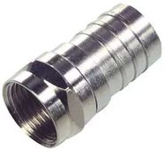 RF/COAXIAL, F PLUG, STRAIGHT, CRIMP