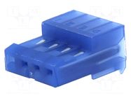 Connector: wire-board; plug; female; PIN: 4; MTA-100; 250VAC; IDC TE Connectivity