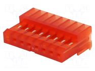 Connector: wire-board; plug; female; PIN: 8; MTA-100; 250VAC; IDC TE Connectivity