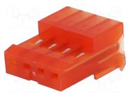 Connector: wire-board; plug; female; PIN: 4; MTA-100; 250VAC; IDC TE Connectivity