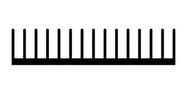 HEATSINK, 150MMX76MMX16.8MM, ALUMINIUM