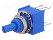 Potentiometer: shaft; single turn; 1MΩ; ±20%; 0.25W; linear; 3.18mm BOURNS