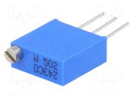 Potentiometer: mounting; vertical,multiturn; 5kΩ; 500mW; THT; ±10% BOURNS