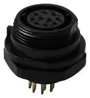 CIRCULAR CONN, RCPT, 10POS, PANEL