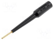 Measuring tip; 3A; 70VDC; black; Tip diameter: 1.6mm POMONA