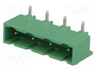 Pluggable terminal block; Contacts ph: 7.5mm; ways: 4; angled 90° DEGSON ELECTRONICS