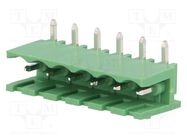 Pluggable terminal block; 5mm; ways: 6; angled 90°; socket; male DEGSON ELECTRONICS