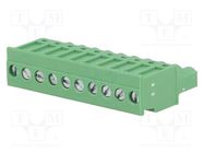 Pluggable terminal block; 5mm; ways: 10; angled; plug; female; 320V DEGSON ELECTRONICS