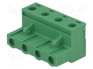 Pluggable terminal block; 7.5mm; ways: 4; straight; plug; female DEGSON ELECTRONICS