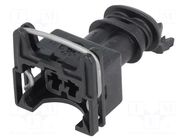 Connector: automotive; plug; female; JPT; PIN: 2; for cable; black TE Connectivity