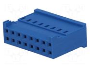 Connector: wire-board; plug; female; PIN: 16; HE14; for cable; 2x8 TE Connectivity