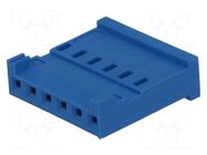 Connector: wire-board; plug; female; PIN: 6; HE14; for cable; 2.54mm TE Connectivity
