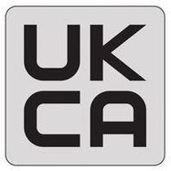 UKCA LABEL, 22MM X 22MM, CLEAR VINYL