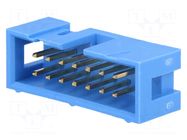 Connector: IDC; socket; male; PIN: 14; straight; THT; 2.54mm; 2x7 TE Connectivity