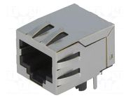 Connector: RJ45; socket; PIN: 8; shielded; 8p8c; THT ATTEND