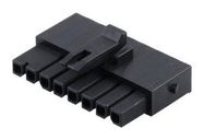 CONNECTOR HOUSING, RCPT, 8POS, 3MM