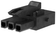 CONNECTOR HOUSING, RCPT, 3POS, 3MM