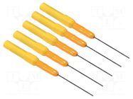 Measuring tip; 3A; yellow; Socket size: 4mm; 70VDC POMONA