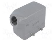 Enclosure: for HDC connectors; Han® B; size 10B; for cable; M20 HARTING