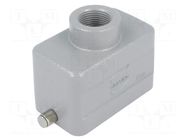 Enclosure for connectors: HDC; size 10B; for cable; Han; IP65 HARTING