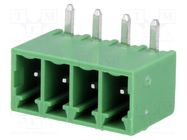 Pluggable terminal block; 3.5mm; ways: 4; angled 90°; socket; male DEGSON ELECTRONICS