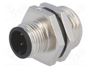 Connector: M12; socket; PIN: 4; male; A code-DeviceNet / CANopen AMPHENOL LTW