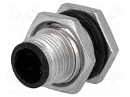 Connector: M12; socket; PIN: 4; male; A code-DeviceNet / CANopen AMPHENOL LTW