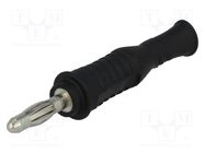 Connector: 4mm banana; plug; 36A; 30VAC; 60VDC; black ELECTRO-PJP