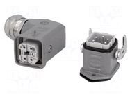 Connector: HDC; male + female; 10A; 400V; Han Kit; PIN: 5; 4+PE; M20 HARTING
