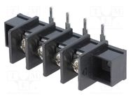 PCB terminal block; angled 90°; 9.5mm; ways: 4; 4mm2; 22AWG÷12AWG DEGSON ELECTRONICS