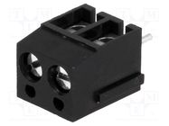 PCB terminal block; angled 90°; 5mm; ways: 2; on PCBs; 2.5mm2; 24A DEGSON ELECTRONICS