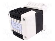 Transformer: mains; 250VA; 230VAC; 24V; Leads: terminal block; IP20 DF ELECTRIC