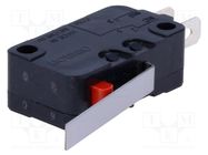 Microswitch SNAP ACTION; 16A/250VAC; 10A/30VDC; with lever; SPDT OMRON Electronic Components