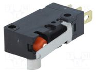 Microswitch SNAP ACTION; 5A/250VAC; 5A/30VDC; SPDT; ON-(ON); D2VW OMRON Electronic Components