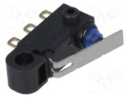 Microswitch SNAP ACTION; 0.1A/125VAC; 2A/12VDC; with lever; SPDT OMRON Electronic Components