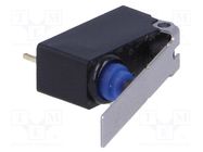 Microswitch SNAP ACTION; 0.1A/125VAC; 2A/12VDC; with lever; SPDT OMRON Electronic Components