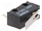 Microswitch SNAP ACTION; 3A/125VAC; 0.1A/30VDC; with lever; SPDT OMRON Electronic Components