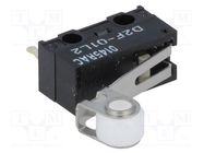 Microswitch SNAP ACTION; 3A/125VAC; 0.1A/30VDC; SPDT; ON-(ON) OMRON Electronic Components