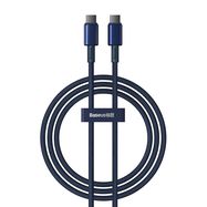 Cable USB-C do USB-C Baseus Tungsten Gold, 100W, 1m (niebieski), Baseus