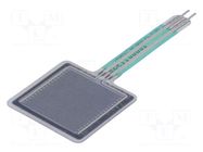 Sensor: pressure; Range: 0,2÷100N; 26.35x64.05x0.34mm; 1mA IEE