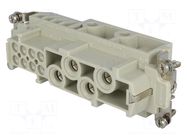 Connector: HDC; contact insert; female; CX; PIN: 4; 80A; 600V; 4+PE ILME