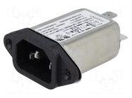 Connector: AC supply; socket; male; Inom: 10A; Ir: 0.5mA; 250VAC KEMET