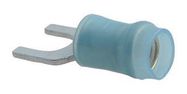 CRIMP TERMINAL, FORK, #8, 14AWG, BLUE