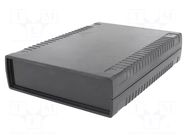 Enclosure: with panel; X: 136mm; Y: 185mm; Z: 40mm; ABS; black; IP54 KRADEX