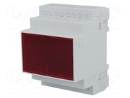 Enclosure: for DIN rail mounting; Y: 90mm; X: 70mm; Z: 65mm; ABS KRADEX