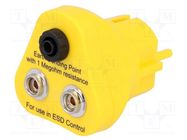 Earthing plug; ESD; 1MΩ 