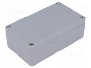 Enclosure: multipurpose; X: 64mm; Y: 110mm; Z: 37mm; aluminium; grey COMBIPLAST